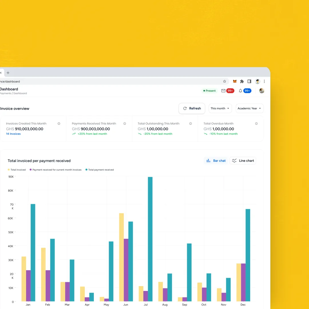 Invoice & Payment Dashboard